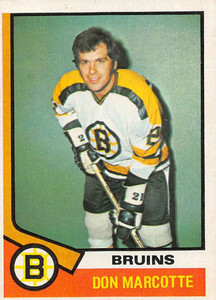 1974-75 Topps #221 Don Marcotte VG  Boston Bruins 