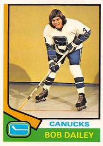 1974-75 Topps #240 Bob Dailey VG  RC Rookie Vancouver Canucks 