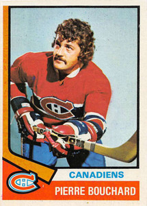 1974-75 Topps #254 Pierre Bouchard VG  Montreal Canadiens 