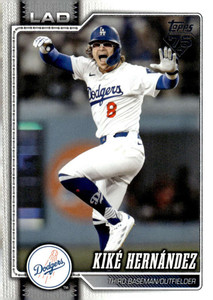 SOLD 201749 2026 Topps #571 Kike Hernandez NM-MT  Los Angeles Dodgers 
