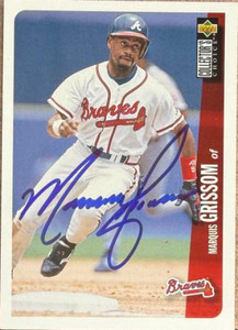 Marquis Grissom Autographed 1996 Collector's Choice #41 Atlanta Braves Card