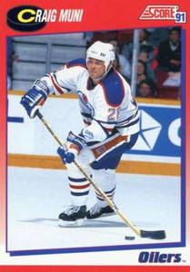 1991-92 Score Canadian Bilingual #67 Craig Muni NM-MT  Edmonton Oilers 