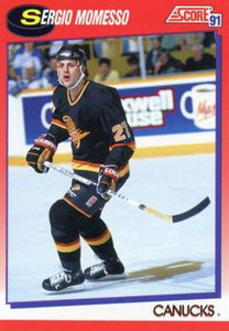 1991-92 Score Canadian Bilingual #121 Sergio Momesso NM-MT  Vancouver Canucks 