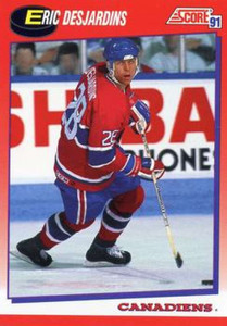 1991-92 Score Canadian Bilingual #119 Eric Desjardins NM-MT  Montreal Canadiens 