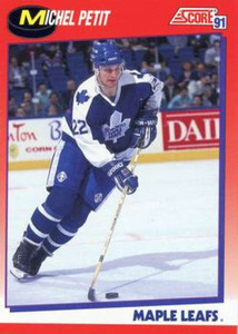 1991-92 Score Canadian Bilingual #103 Michel Petit NM-MT  Toronto Maple Leafs 