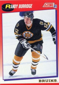 1991-92 Score Canadian Bilingual #102 Randy Burridge NM-MT  Boston Bruins 