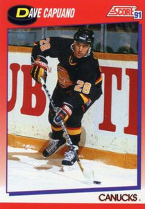 1991-92 Score Canadian Bilingual #86 Dave Capuano NM-MT  Vancouver Canucks 