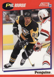 1991-92 Score Canadian Bilingual #69 Phil Bourque NM-MT  Pittsburgh Penguins 