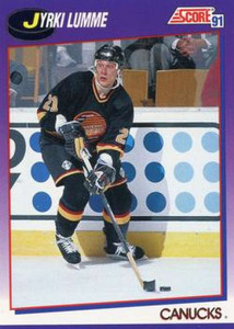 1991-92 Score American #242 Jyrki Lumme NM-MT Vancouver Canucks 