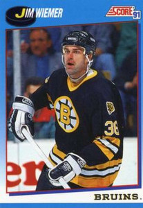 1991-92 Score Canadian Bilingual #535 Jim Wiemer NM-MT  Boston Bruins 