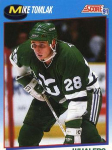 1991-92 Score Canadian Bilingual #538 Mike Tomlak NM-MT  Hartford Whalers 