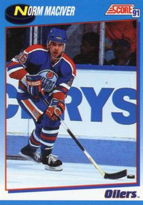 1991-92 Score Canadian Bilingual #434 Norm Maciver NM-MT  RC Rookie Edmonton Oilers 