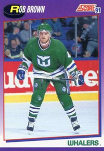 1991-92 Score American #246 Rob Brown NM-MT Hartford Whalers 