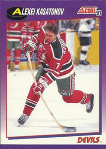 1991-92 Score American #194 Alexei Kasatonov NM-MT New Jersey Devils 