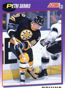 1991-92 Score American #188 Petri Skriko NM-MT Boston Bruins 
