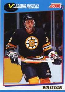 1991-92 Score Canadian Bilingual #411 Vladimir Ruzicka NM-MT  Boston Bruins 