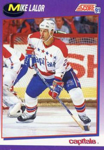 1991-92 Score American #249 Mike Lalor NM-MT Washington Capitals 