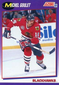 1991-92 Score American #201 Michel Goulet NM-MT Chicago Blackhawks 