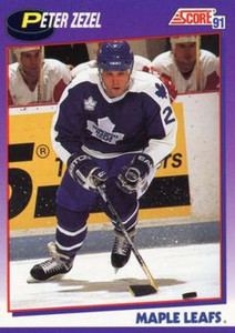1991-92 Score American #269 Peter Zezel NM-MT Toronto Maple Leafs 