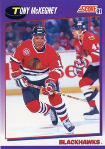 1991-92 Score American #104 Tony McKegney NM-MT Chicago Blackhawks 