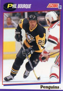 1991-92 Score American #69 Phil Bourque NM-MT Pittsburgh Penguins 