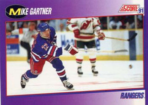 1991-92 Score American #135 Mike Gartner NM-MT New York Rangers 