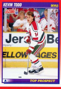 1991-92 Score Canadian Bilingual #287 Kevin Todd NM-MT  RC Rookie New Jersey Devils 