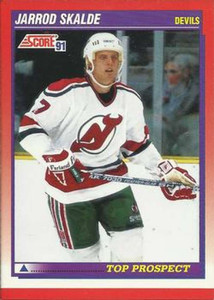 1991-92 Score Canadian Bilingual #282 Jarrod Skalde NM-MT  RC Rookie New Jersey Devils 