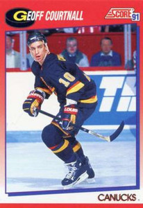 1991-92 Score Canadian Bilingual #150 Geoff Courtnall NM-MT  Vancouver Canucks 