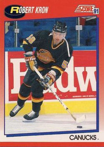 1991-92 Score Canadian Bilingual #257 Robert Kron NM-MT  Vancouver Canucks 
