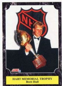 1991-92 Score American #428 Brett Hull NM-MT St. Louis Blues 