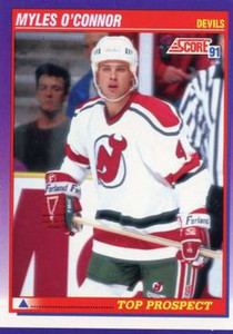 1991-92 Score American #322 Myles O'Connor TP NM-MT New Jersey Devils 