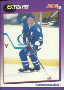 1991-92 Score American #278 Steven Finn NM-MT Quebec Nordiques 
