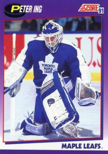 1991-92 Score American #55 Peter Ing NM-MT Toronto Maple Leafs 