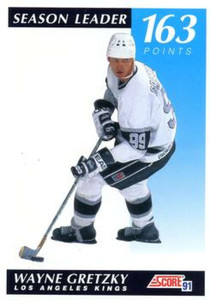 1991-92 Score Canadian Bilingual #296 Wayne Gretzky LL NM-MT  Los Angeles Kings 