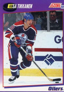 1991-92 Score American #241 Esa Tikkanen NM-MT Edmonton Oilers 