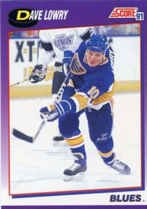 1991-92 Score American #149 Dave Lowry NM-MT St. Louis Blues 