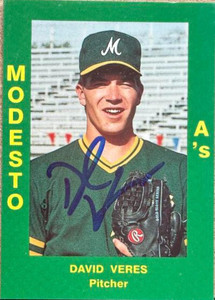 Dave Veres Autographed 1988 Cal League #56 