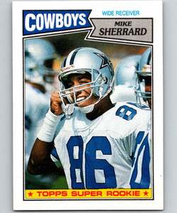 1987 Topps #267 Mike Sherrard VG  RC Rookie Dallas Cowboys 