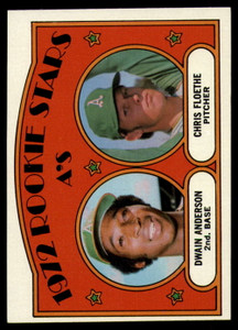1972 Topps #268 Dwain Anderson/Chris Floethe A's Rookies VG RC Rookie Oakland Athletics 