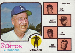 1973 Topps #569 Walt Alston MG VG Los Angeles Dodgers 