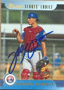 Michael Barrett Autographed 1999 Bowman - Scouts' Choice #SC21 Montreal Expos Card