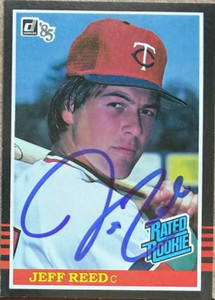 Jeff Reed Autographed 1985 Donruss #30 Minnesota Twins RC 
