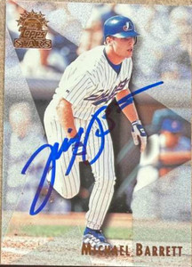 Michael Barrett Autographed 1999 Topps Stars #25 Montreal Expos Card