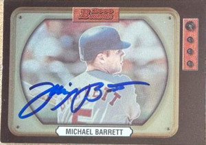 Michael Barrett Autographed 2000 Bowman Retro/Future #126 Montreal Expos Card