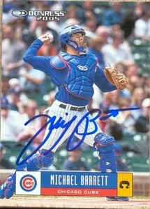 Michael Barrett Autographed 2005 Donruss #251 Montreal Expos Card