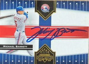 Michael Barrett Autographed 2005 Donruss Champions #234 Montreal Expos Card