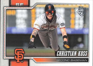 2026 Topps #472 Christian Koss NM-MT  San Francisco Giants 