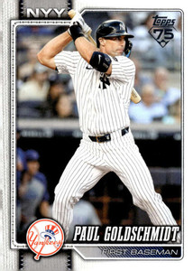 2026 Topps #597 Paul Goldschmidt NM-MT  New York Yankees 