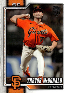 2026 Topps #466 Trevor McDonald NM-MT  San Francisco Giants 